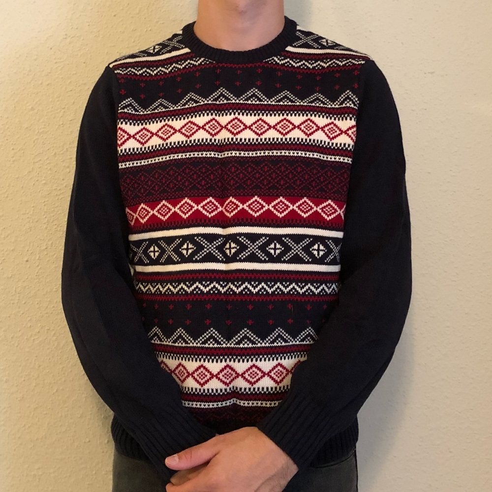 Dockers Navy Fair Isle Sweater